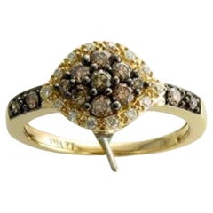 Grand Sample Sale Ring featuring Chocolate Diamonds , Vanilla Diamonds set 