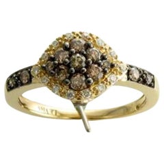 Grand Sample Sale Ring featuring Chocolate Diamonds , Vanilla Diamonds set