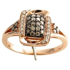 Anello Grand Sample Sale con Diamanti al Cioccolato e Diamanti alla Vaniglia incastonati