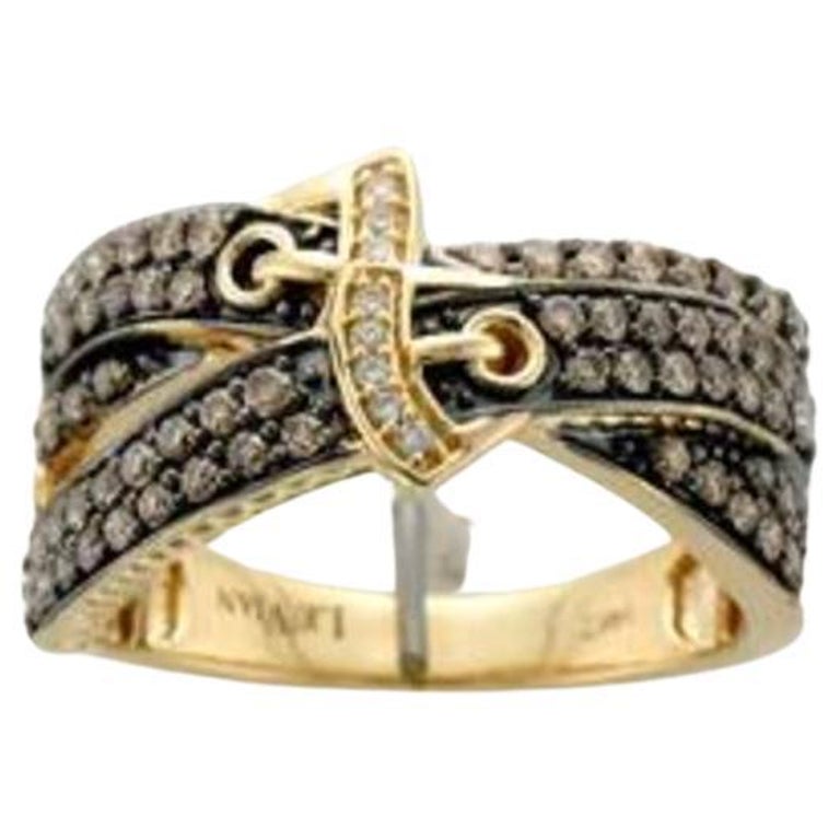 Grand Sample Sale Ring Featuring Chocolate Diamonds, Vanilla Diamonds ...