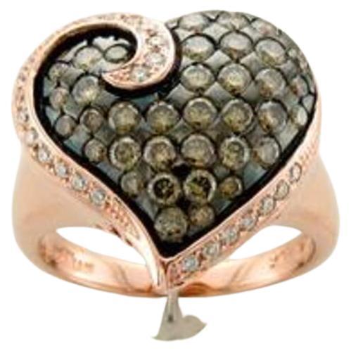 Grand Sample Sale Ring Featuring Chocolate Diamonds, Vanilla Diamonds Set For Sale