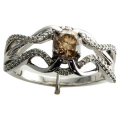 Grand Sample Sale Ring Featuring Chocolate Diamonds, Vanilla Diamonds Set