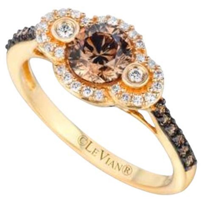 Grand Sample Sale Ring Featuring Chocolate Diamonds, Vanilla Diamonds ...