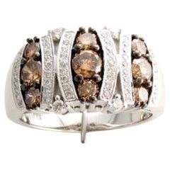 Grand Sample Sale Ring Featuring Chocolate Diamonds, Vanilla Diamonds Set