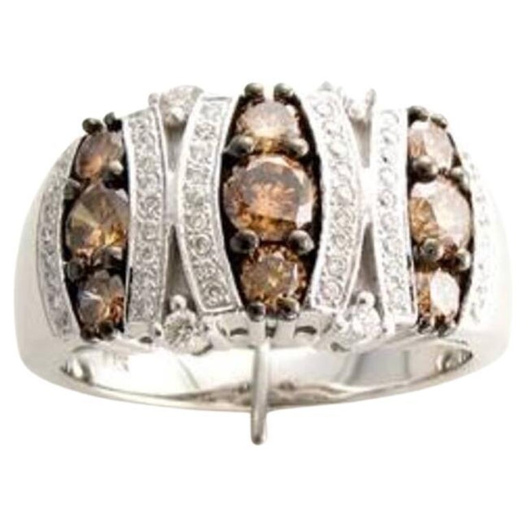 Grand Sample Sale Ring Featuring Chocolate Diamonds, Vanilla Diamonds ...