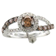 Grand Sample Sale Ring Featuring Chocolate Diamonds, Vanilla Diamonds Set