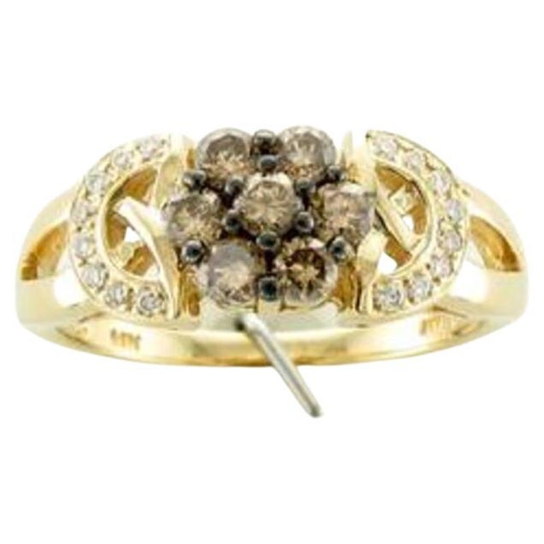 Grand Sample Sale Ring Featuring Chocolate Diamonds, Vanilla Diamonds ...