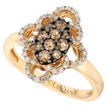 Grand Sample Sale Ring Featuring Chocolate Diamonds, Vanilla Diamonds Set For Sale