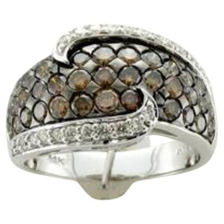 Grand Sample Sale Ring Featuring Chocolate Diamonds, Vanilla Diamonds ...