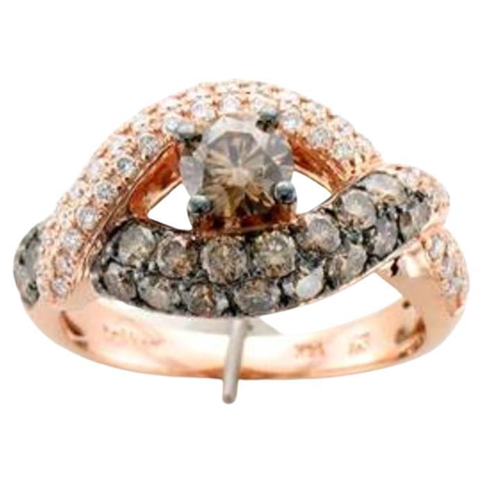 Grand Sample Sale Ring featuring Chocolate Diamonds , Vanilla Diamonds set in  For Sale
