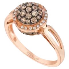 Grand Sample Sale Ring Featuring Chocolate Diamonds, Vanilla Diamonds Set in