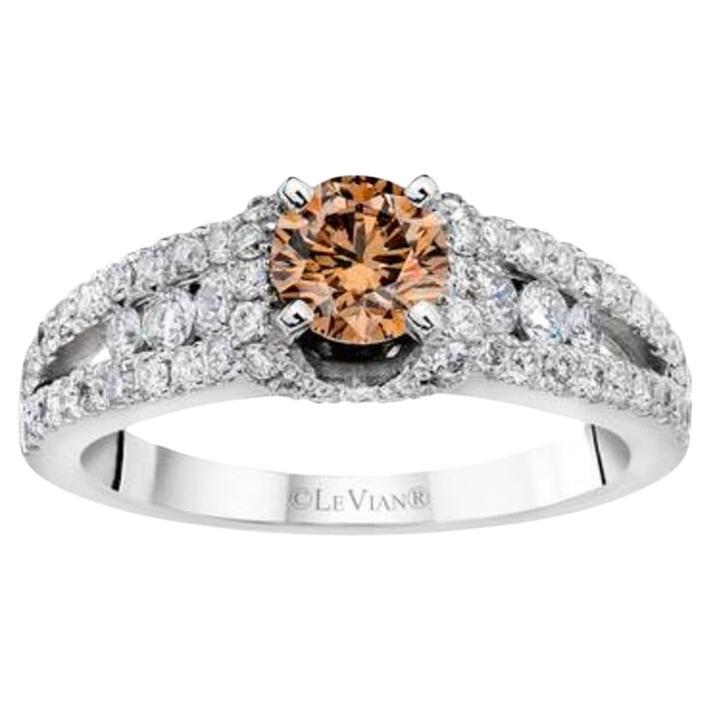 Groer Sale-Ring mit schokoladenbraunen Diamanten und Vanilla-Diamanten in