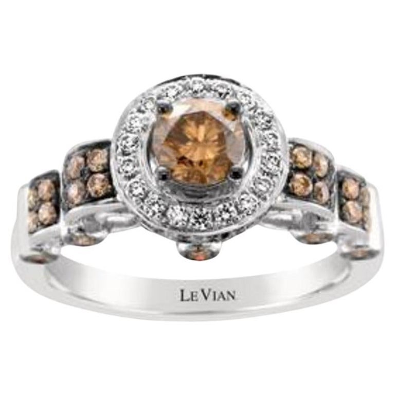 Grand Sample Sale Ring Featuring Chocolate Diamonds, Vanilla Diamonds ...