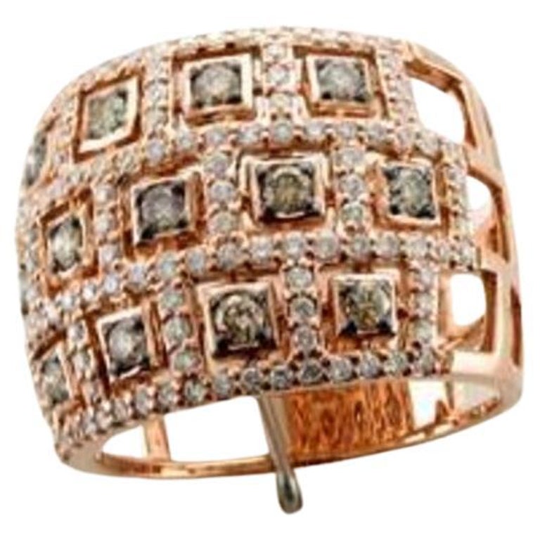 Grand Sample Sale Ring Featuring Chocolate Diamonds, Vanilla Diamonds ...