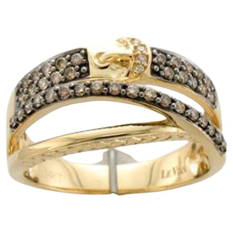 Grand Sample Sale Ring Featuring Chocolate Diamonds, Vanilla Diamonds ...