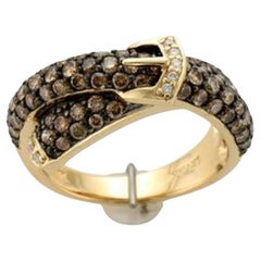 Grand Sample Sale Ring Featuring Chocolate Diamonds, Vanilla Diamonds Set