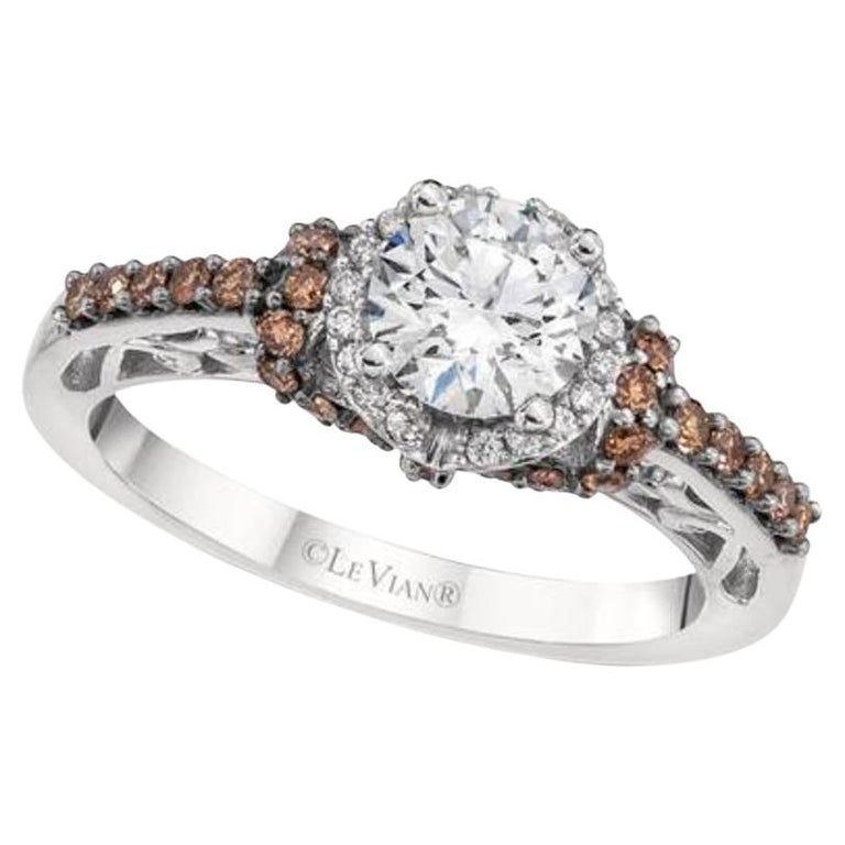 Grand Sample Sale Ring Featuring Chocolate Diamonds, Vanilla Diamonds ...