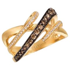 Grand Sample Sale Ring Featuring Chocolate Diamonds, Vanilla Diamonds Set