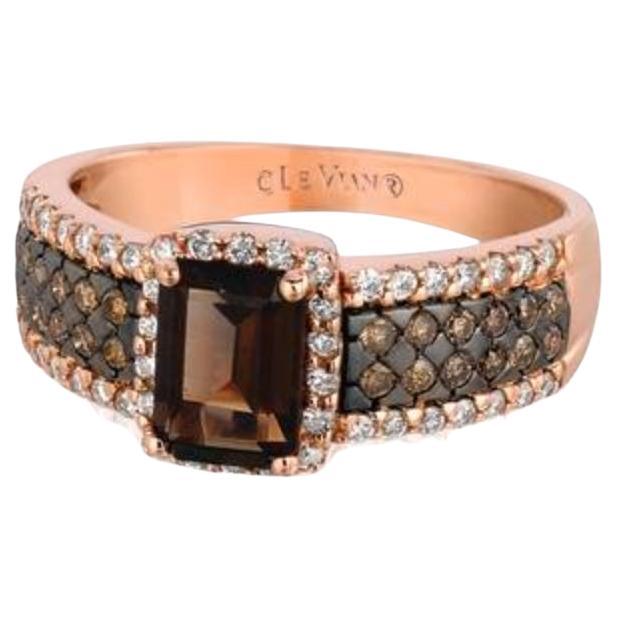 Grand Sample Sale Ring Featuring Chocolate Quartz Chocolate Diamonds