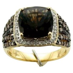 Grand Sample Sale Ring featuring Chocolate Quartz Chocolate Diamonds