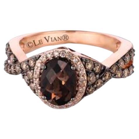Grand Sample Sale Ring Featuring Chocolate Quartz Chocolate Diamonds For Sale