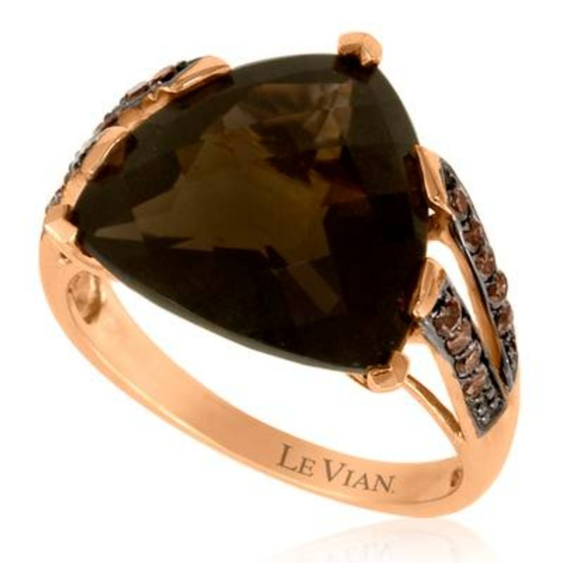 Grand Sample Sale Ring featuring Chocolate Quartz Chocolate Diamonds