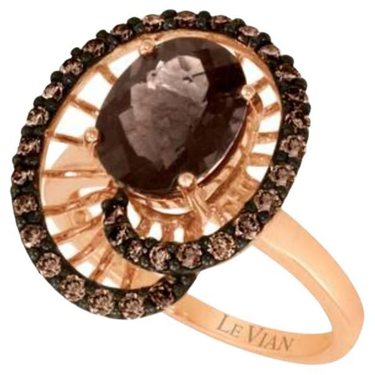 Grand Sample Sale Ring featuring Chocolate Quartz Chocolate Diamonds