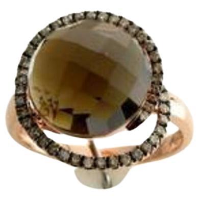 Grand Sample Sale Ring Featuring Chocolate Quartz Chocolate Diamonds For Sale