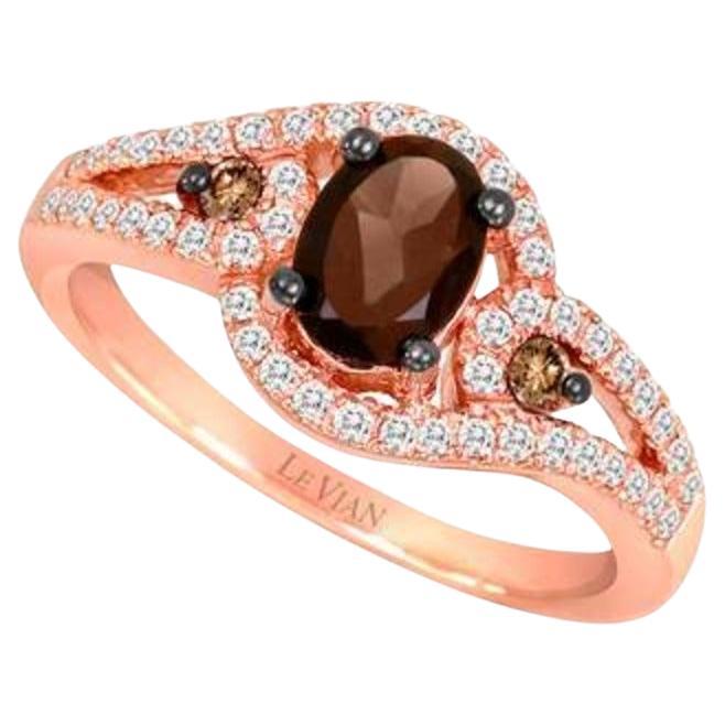 Grand Sample Sale Ring featuring Chocolate Quartz Chocolate Diamonds , Vanilla For Sale