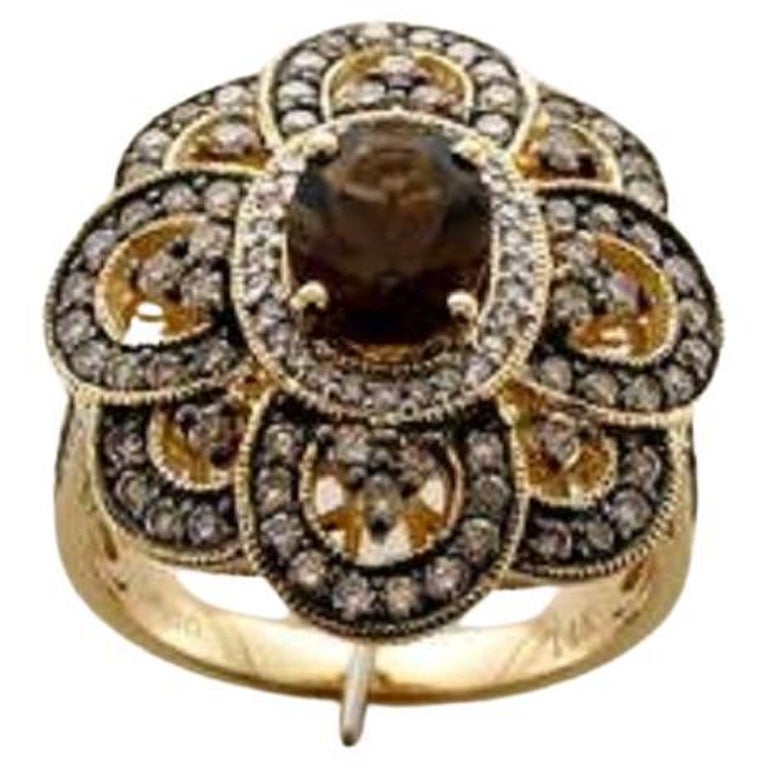 Grand Sample Sale Ring Featuring Chocolate Quartz Chocolate Diamonds ...