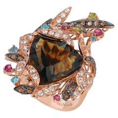 Grand Sample Sale-Ring mit Schokoladenquarz, mintfarbenem Julep-Quarz