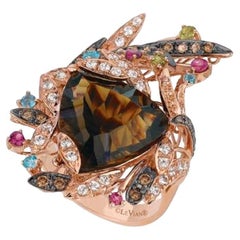 Grand Sample Sale Ring featuring Chocolate Quartz, Mint Julep Quartz