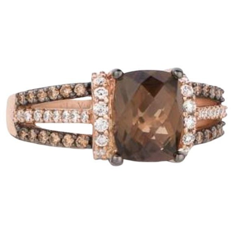 Grand Sample Sale Ring Featuring Chocolate Quartz Vanilla Diamonds For ...