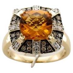 Grand Sample Sale Ring featuring Cinnamon Citrine Chocolate Diamonds