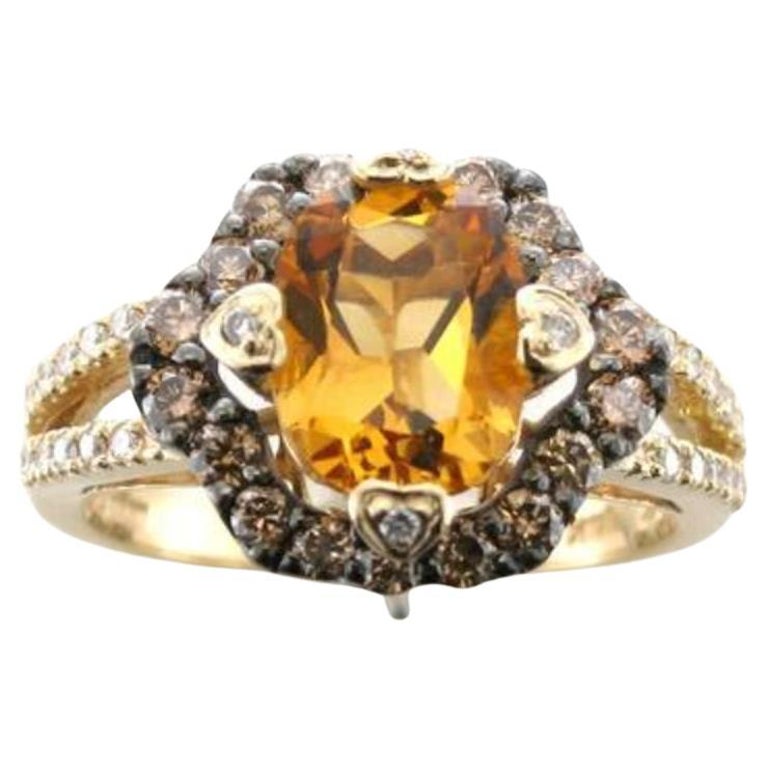 Grand Sample Sale Ring Featuring Cinnamon Citrine Chocolate Diamonds ...