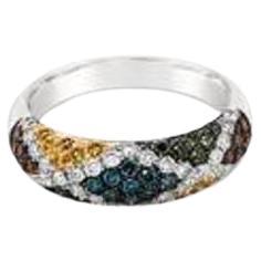 Bague de vente en gros échantillon avec diamants fantaisie et vanille