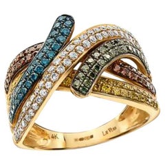 Grand Sample Sale Ring featuring Goldenberry Diamonds , Fancy Diamonds 