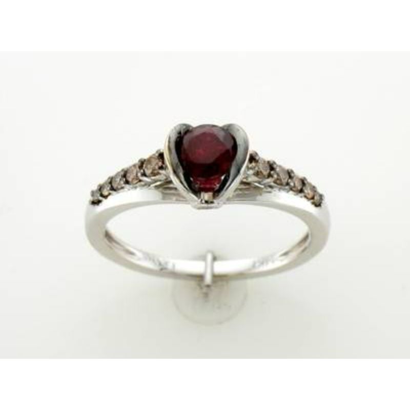 Grand Sample Sale Ring Featuring Passion Ruby Chocolate Diamonds For Sale