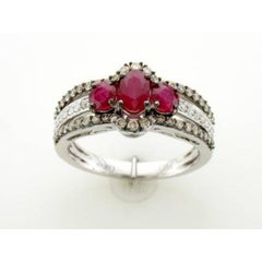 Grand Sample Sale Ring Featuring Passion Ruby Chocolate Diamonds
