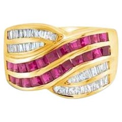 Grand Sample Sale Ring featuring Passion Ruby Vanilla Diamonds