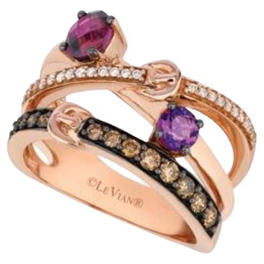 Grand Sample Sale Ring Featuring Raspberry Rhodolite, Grape Amethyst For Sale