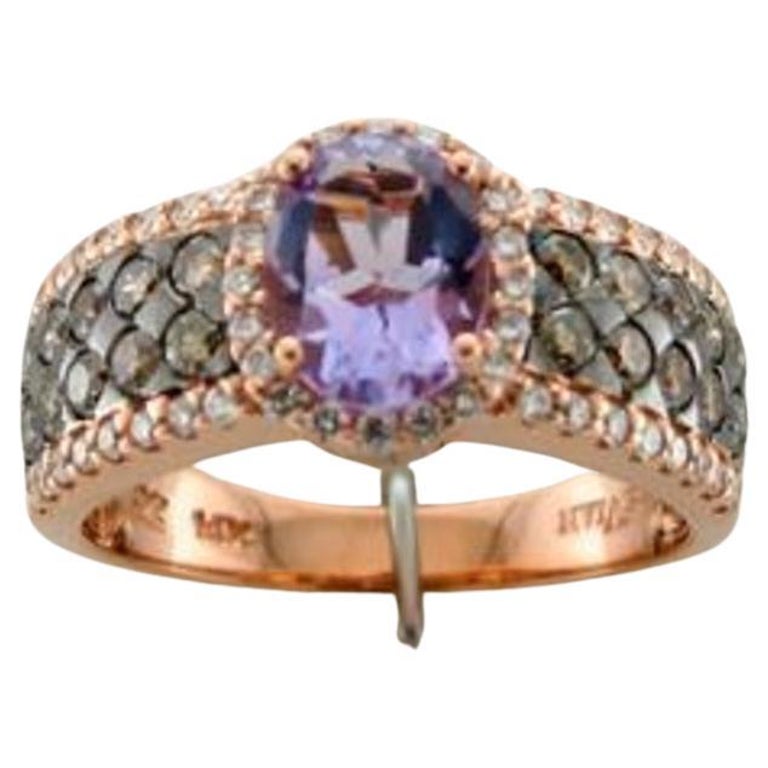 Grand Sample Sale Ring featuring Rose De France Amethyst Chocolate ...