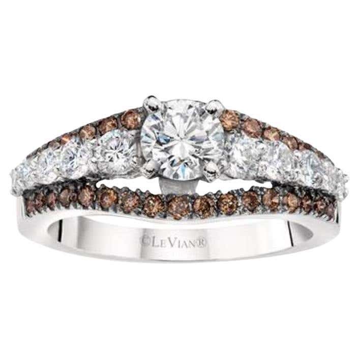 Grand Sample Sale Ring Featuring Vanilla Diamonds, Chocolate Diamonds ...