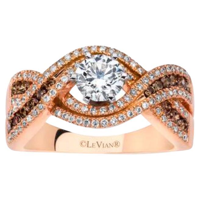 Grand Sample Sale Ring Featuring Vanilla Diamonds, Chocolate Diamonds Set For Sale