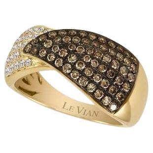 Grand Sample Sale Ring Featuring Vanilla Diamonds, Chocolate Diamonds Set For Sale