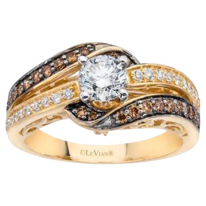 Grand Sample Sale Ring featuring Vanilla Diamonds , Chocolate Diamonds set in