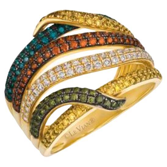 Grand Sample Sale Ring Featuring Vanilla Diamonds, Fancy Diamonds For Sale