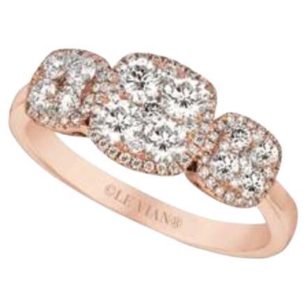 Grand Sample Sale Ring featuring Vanilla Diamonds set in 14K Strawberry Gold