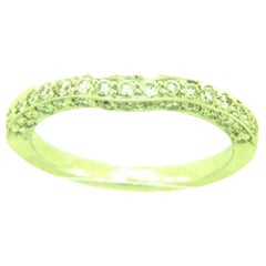 Bague de vente en forme de grand échantillon avec diamants Vanilla sertis en P90