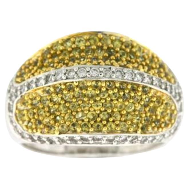 Grand Sample Sale Ring Featuring Yellow Sapphire Vanilla Diamonds